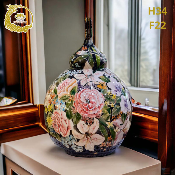 Bình hoa decor gốm sứ cao cấp 