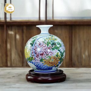 Bình hút tài lộc cúc vũ trường xuân