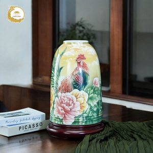 Bình chuông dáng xuân khải lộc Bát Tràng
