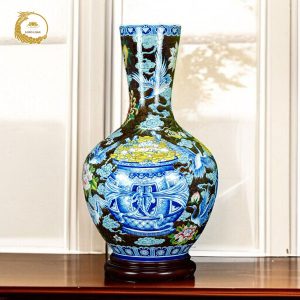 Bình gốm phong thủy phú quý vạn niên