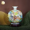 Bình sứ song hạc vũ xuân