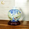 Bình sứ song ngư phúc quả