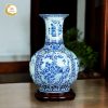 Bình tỏi tứ cảnh gốm sứ Bát Tràng