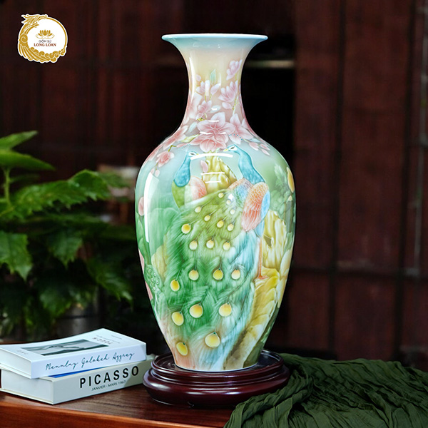 Bình gốm Công Danh Phú Quý – Gốm sứ Bát Tràng