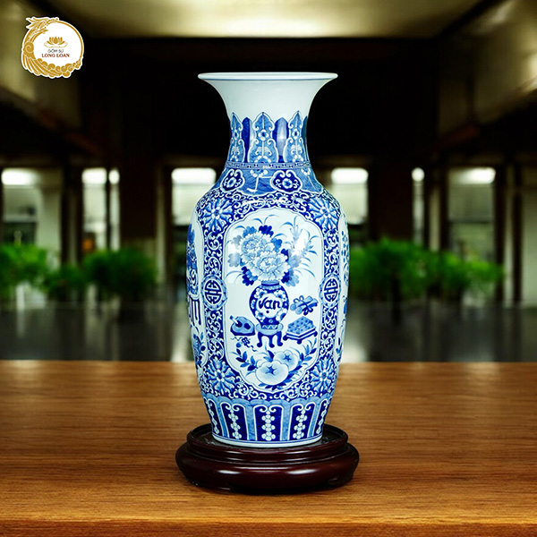 Bình gốm Vạn Sự Như Ý – Gốm sứ Bát Tràng
