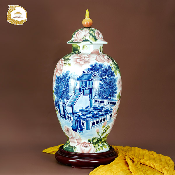Chóe gốm sứ Thắng Cảnh Hà Nội- Gốm sứ Bát Tràng
