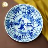 Bát minh đường tụ thủy men lam gốm sứ Bát Tràng