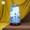 Bình chuông vẽ tích Sơn Tinh Thủy Tinh gốm sứ Bát Tràng