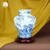 Bình gốm Bát Tiên Quá Hải gốm sứ Bát Tràng cao cấp