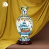 Bình gốm Công Thành Danh Toại gốm sứ Bát Tràng - Lộc