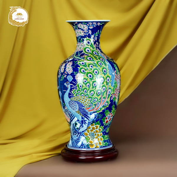 Bình gốm Công Danh Phú Quý – Gốm sứ Bát Tràng