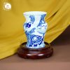 Bình gốm vẽ tích Bá Nha - Tử Kì gốm sứ Bát Tràng