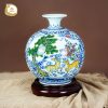 Bình hút tài lộc phong thủy Tùng Lộc gốm sứ Bát Tràng cao cấp
