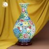 Bình tỳ bà Phượng Vũ Trường Xuân gốm sứ Bát Tràng