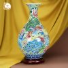 Bình tỳ bà Phượng Vũ Trường Xuân gốm sứ Bát Tràng