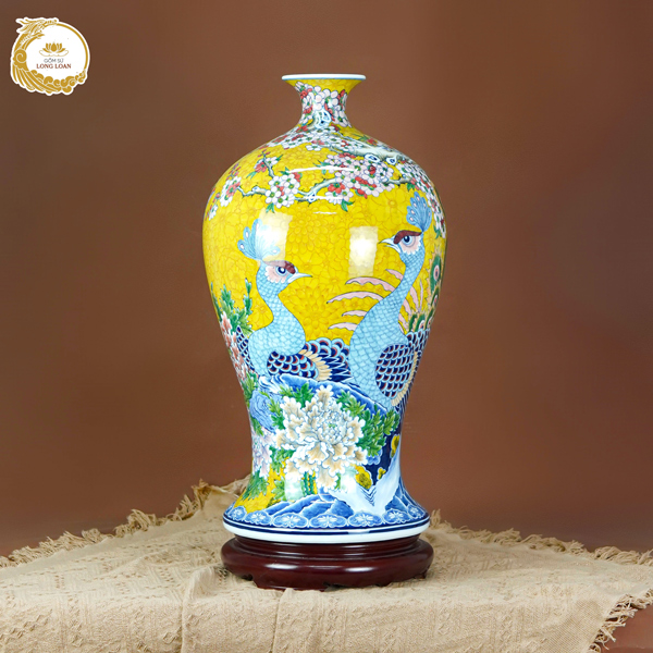 Mai bình Công Danh Phúc Quý – Gốm sứ Bát Tràng