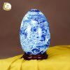 Trứng cảnh phong thủy Cá Chép Hóa Rồng gốm sứ Bát Tràng
