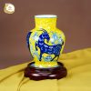 Bình gốm 12 con giáp Lợn Mèo Dê (Hợi Mão Mùi) gốm sứ Bát Tràng